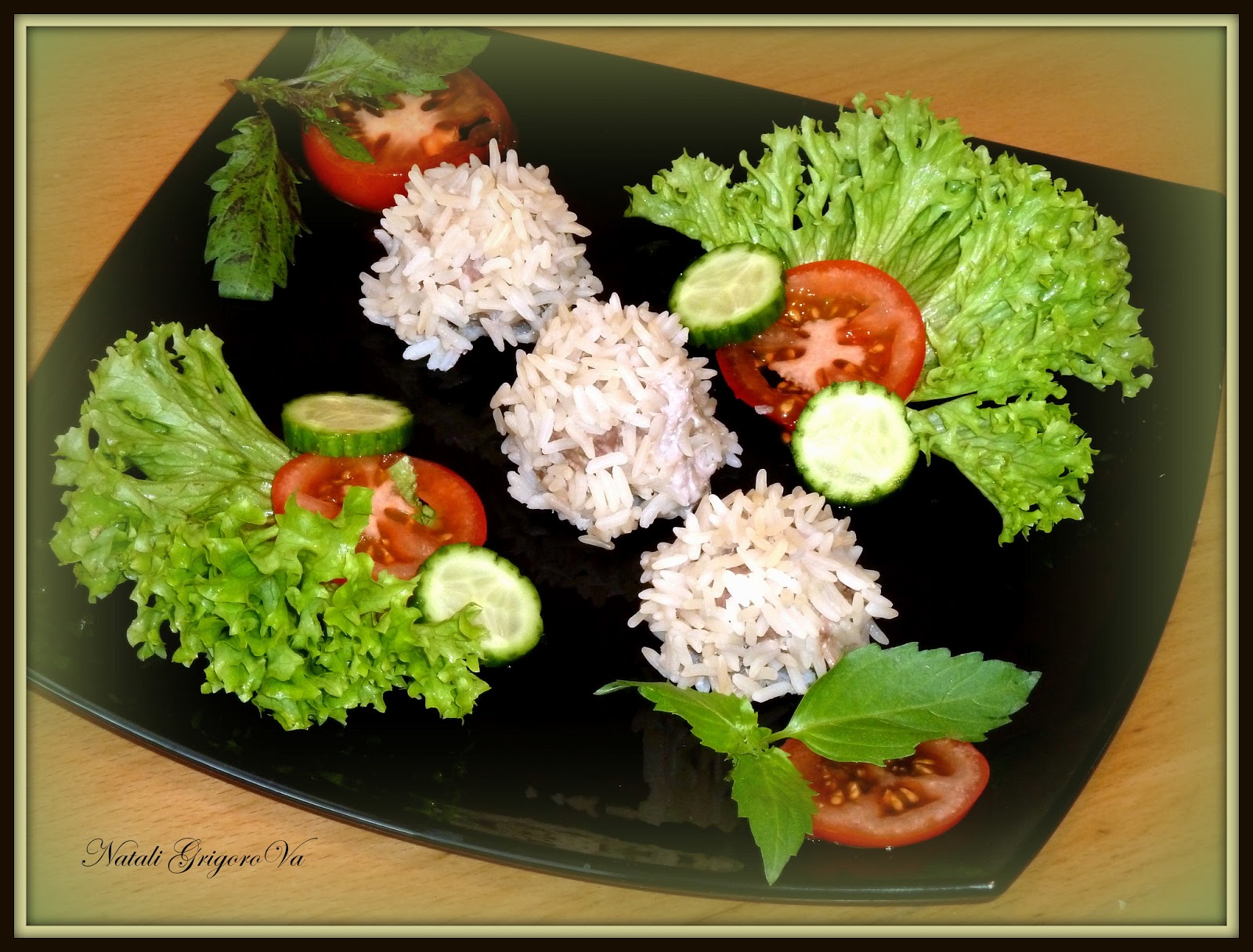 Мясные ежики сервировка Карвинг
